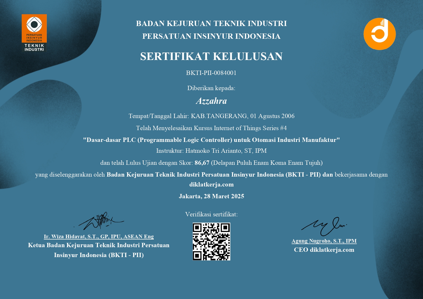 PLC Certificate